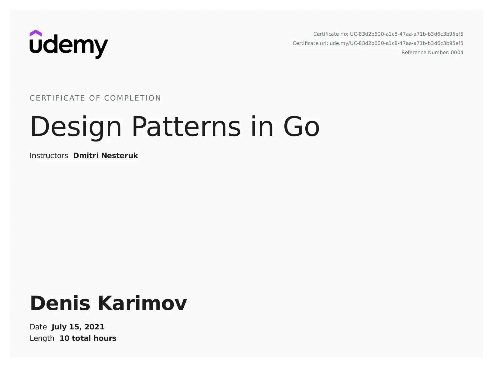 Design patterns in Go